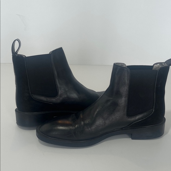 Black Leather Women’s Chelsea Boots - Picture 3 of 3